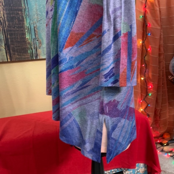 🔵 Spring/Summer Shirt, Purple brushed Jess & Jane, 3/4 sleeve , tunic, Easter - Picture 12 of 16